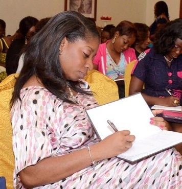 Taking notes at a recent event by the Inspired Women of Worth Network, where it's all about being the very best you! 